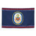 Patriotic USS Shoup (DDG-86) Ship's Crest Wall Flag Tactically Acquired   