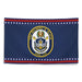 Patriotic USS Delbert D. Black (DDG-119) Ship's Crest Wall Flag Tactically Acquired   