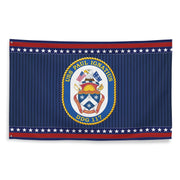 Patriotic USS Paul Ignatius (DDG-117) Ship's Crest Wall Flag Tactically Acquired   