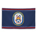 Patriotic USS Paul Ignatius (DDG-117) Ship's Crest Wall Flag Tactically Acquired   