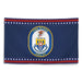 Patriotic USS Nitze (DDG-94) Ship's Crest Wall Flag Tactically Acquired   