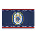 Patriotic USS Mustin (DDG-89) Ship's Crest Wall Flag Tactically Acquired Default Title  