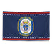 Patriotic USS Mustin (DDG-89) Ship's Crest Wall Flag Tactically Acquired   