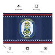 Patriotic USS Momsen (DDG-92) Ship's Crest Wall Flag Tactically Acquired   