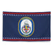 Patriotic USS Barry (DDG-52) Ship's Crest Wall Flag Tactically Acquired   