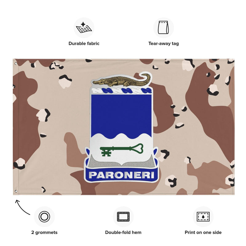U.S. Army 211th Infantry Regiment Chocolate-Chip Camo Flag