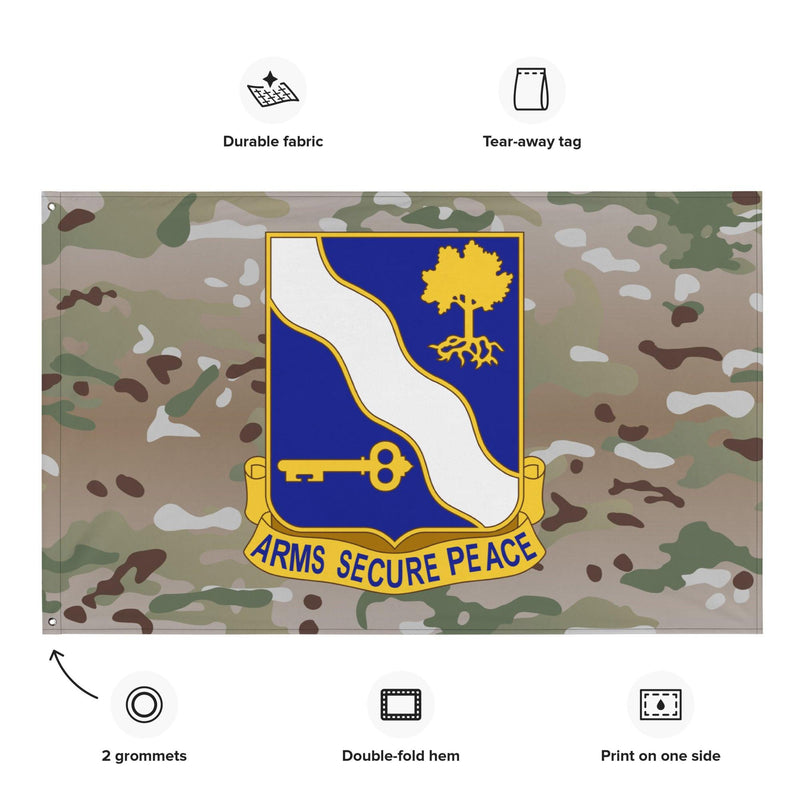 U.S. Army 143rd Infantry Regiment Multicam Flag