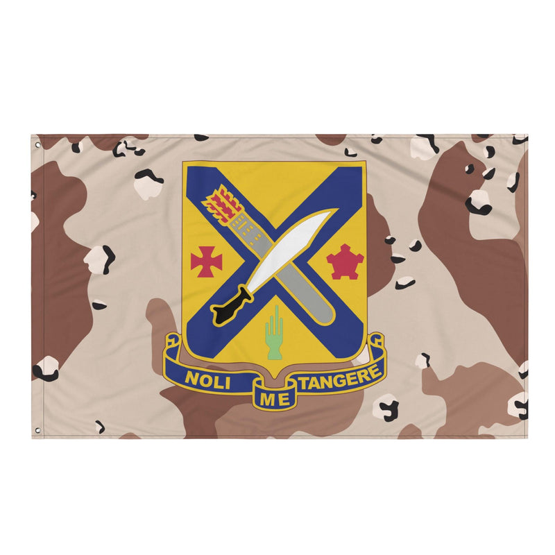 U.S. Army 2nd Infantry Regiment Chocolate-Chip Camo Flag