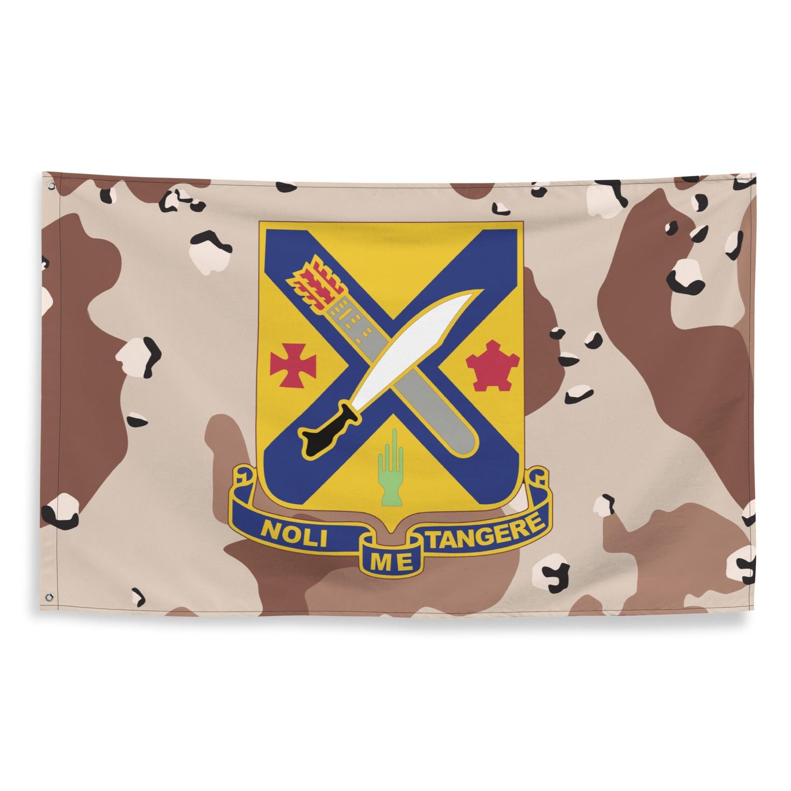U.S. Army 2nd Infantry Regiment Chocolate-Chip Camo Flag Tactically Acquired   