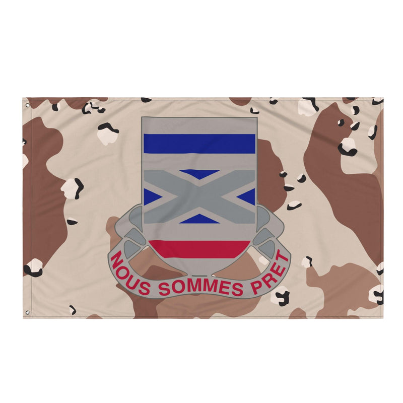 U.S. Army 199th Infantry Regiment Chocolate-Chip Camo Flag