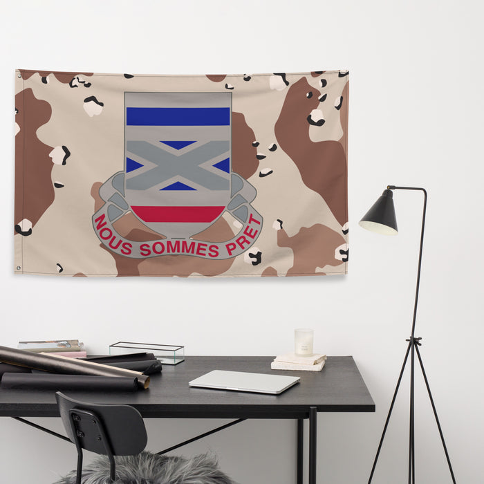 U.S. Army 199th Infantry Regiment Chocolate-Chip Camo Flag Tactically Acquired   