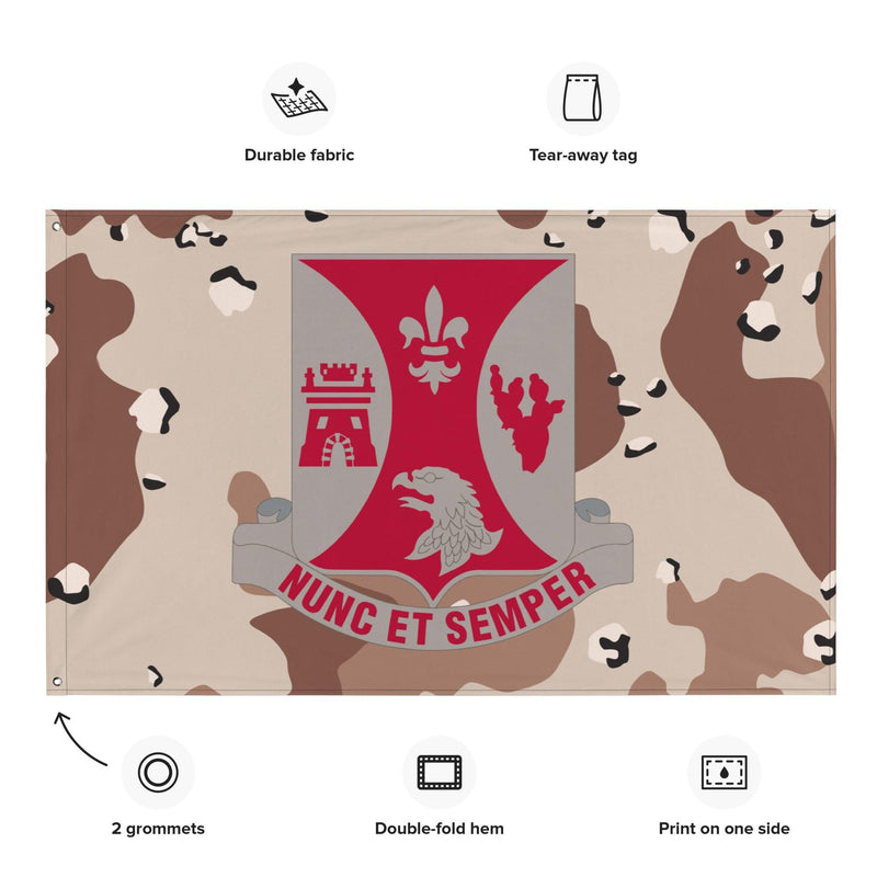 U.S. Army 196th Infantry Regiment Chocolate-Chip Camo Flag
