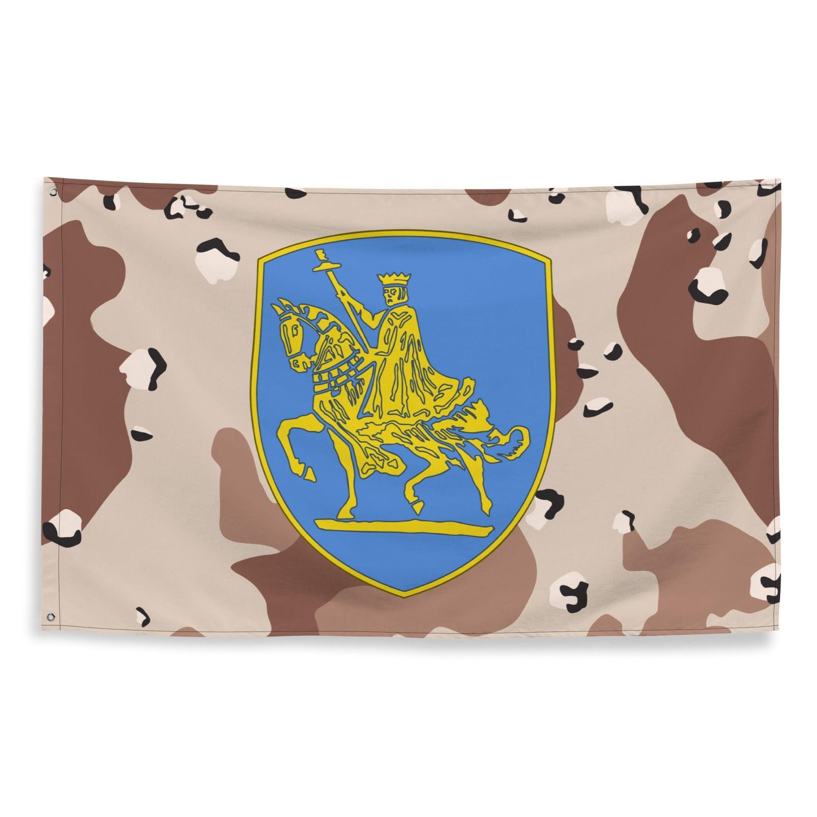 U.S. Army 138th Infantry Regiment Chocolate-Chip Camo Flag Tactically Acquired   
