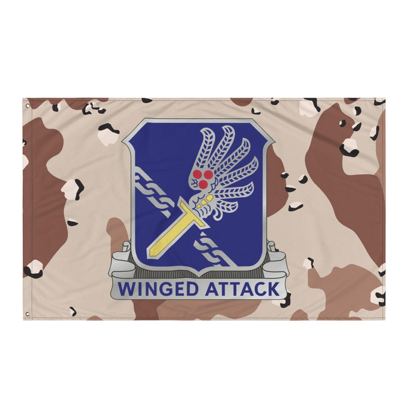 U.S. Army 188th Infantry Regiment Chocolate-Chip Camo Flag