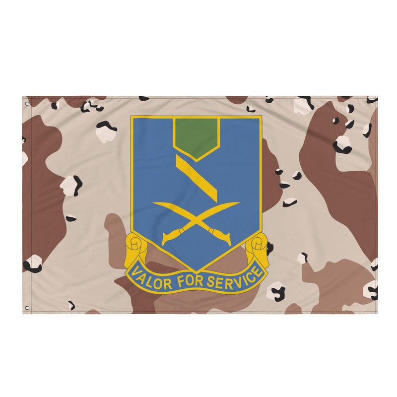 U.S. Army 137th Infantry Regiment Chocolate-Chip Camo Flag