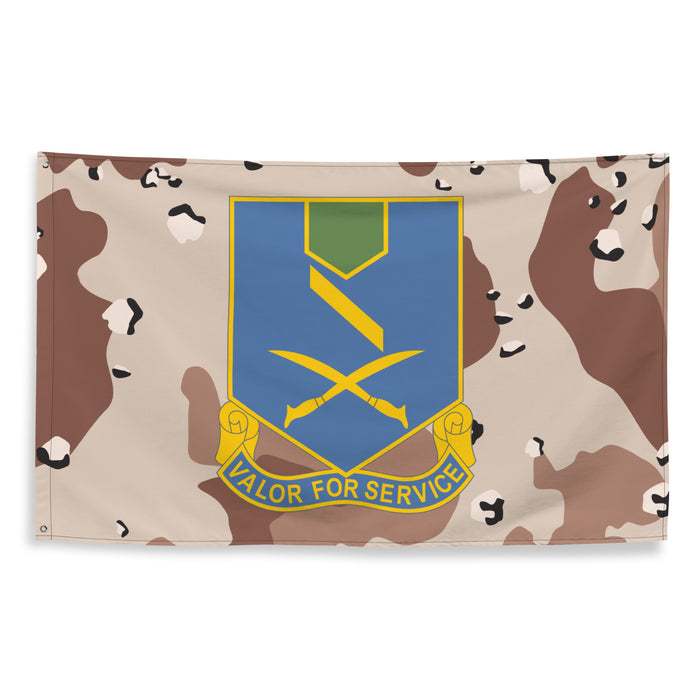 U.S. Army 137th Infantry Regiment Chocolate-Chip Camo Flag Tactically Acquired   