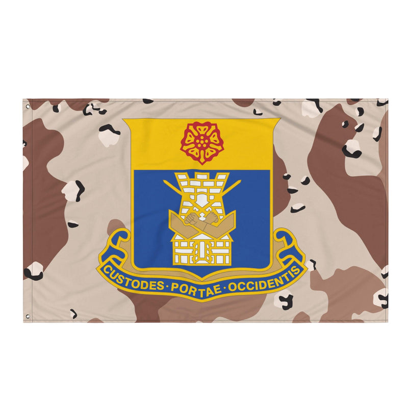 U.S. Army 186th Infantry Regiment Chocolate-Chip Camo Flag