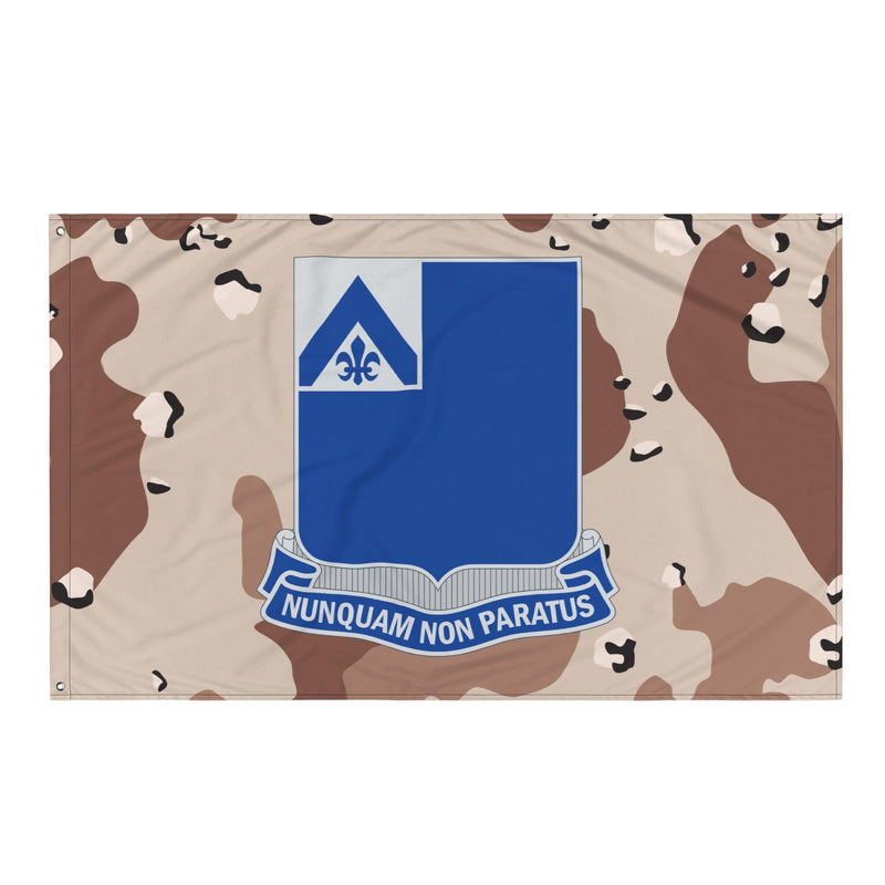 U.S. Army 185th Infantry Regiment Chocolate-Chip Camo Flag