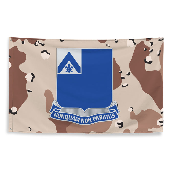 U.S. Army 185th Infantry Regiment Chocolate-Chip Camo Flag Tactically Acquired   