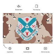 U.S. Army 135th Infantry Regiment Chocolate-Chip Camo Flag Tactically Acquired   