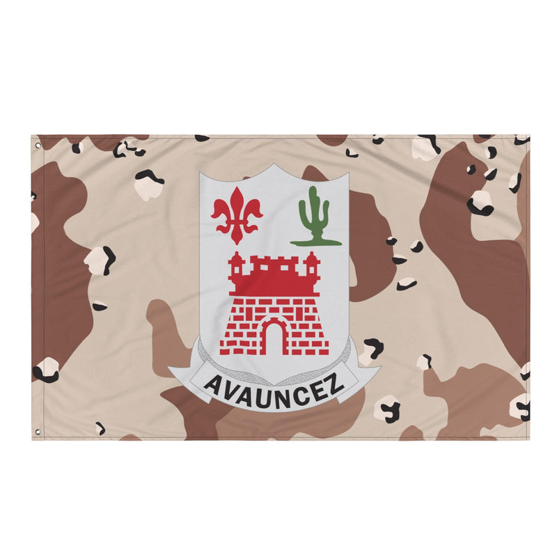 U.S. Army 133rd Infantry Regiment Chocolate-Chip Camo Flag