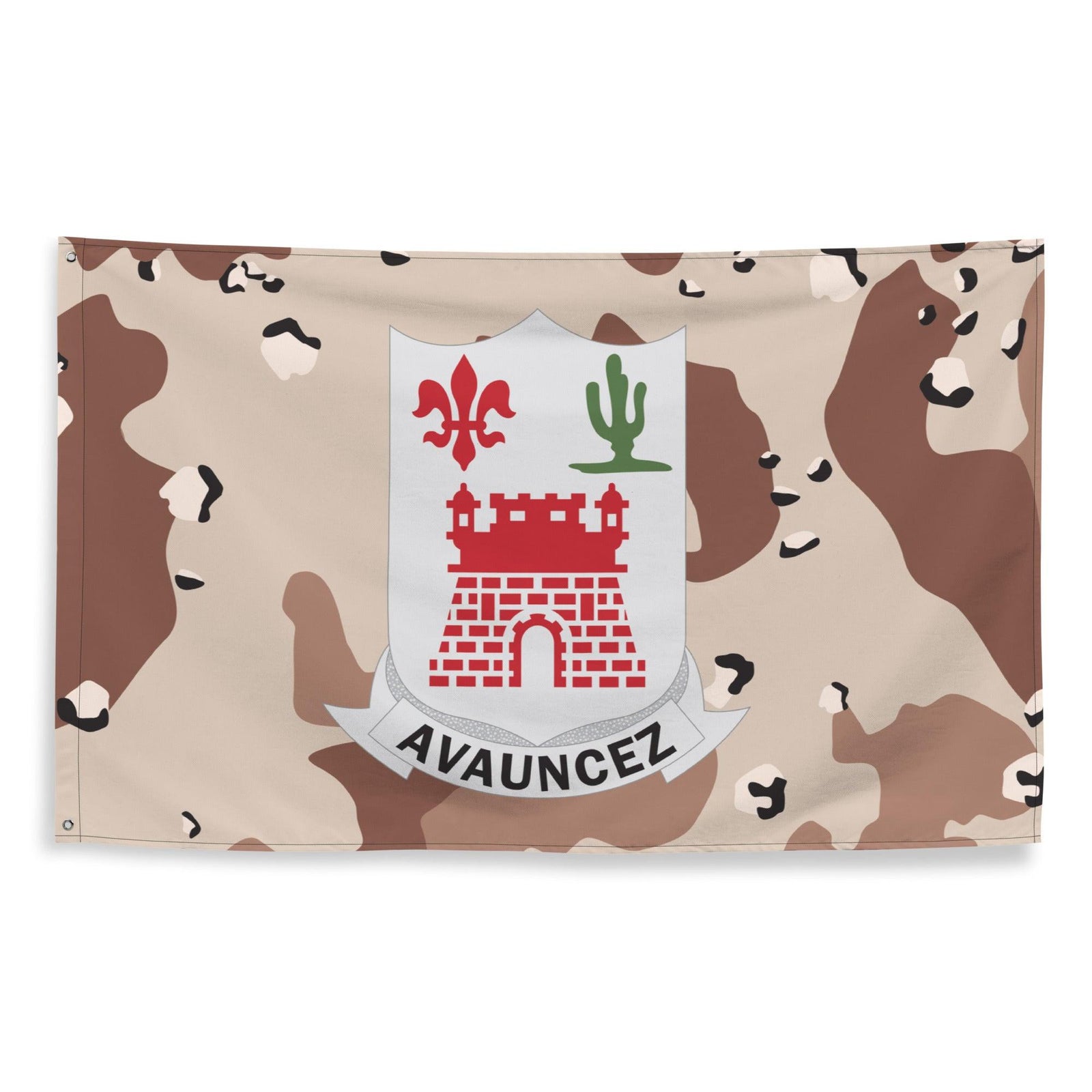 U.S. Army 133rd Infantry Regiment Chocolate-Chip Camo Flag Tactically Acquired   
