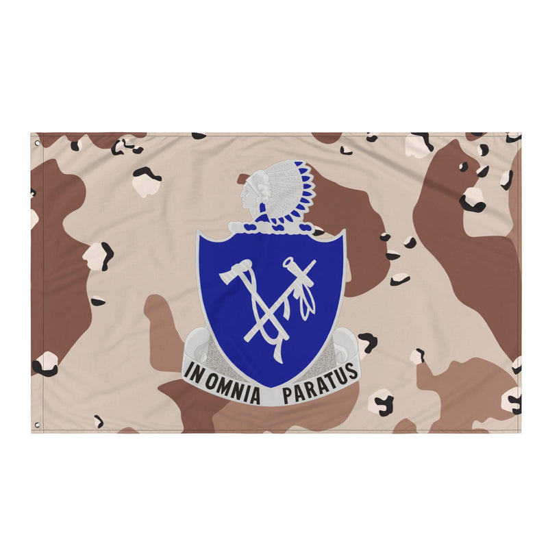 U.S. Army 179th Infantry Regiment Chocolate-Chip Camo Flag