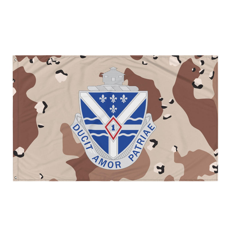 U.S. Army 131st Infantry Regiment Chocolate-Chip Camo Flag