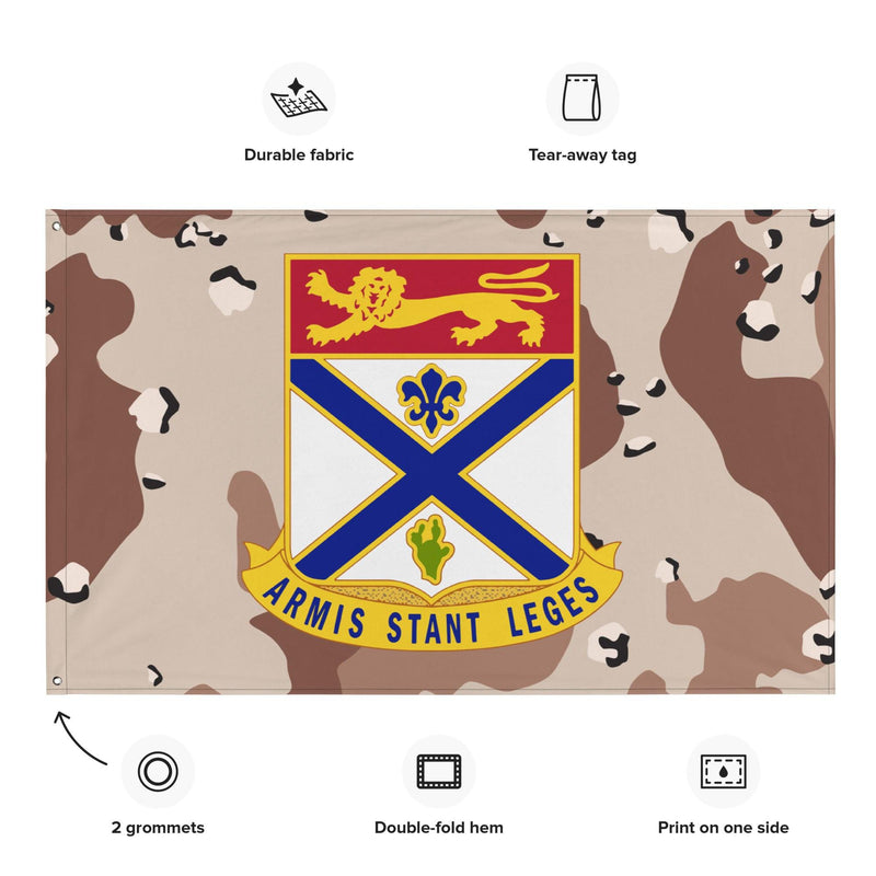 U.S. Army 169th Infantry Regiment Chocolate-Chip Camo Flag