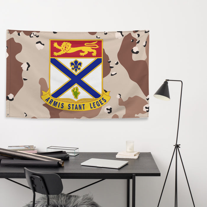 U.S. Army 169th Infantry Regiment Chocolate-Chip Camo Flag Tactically Acquired   