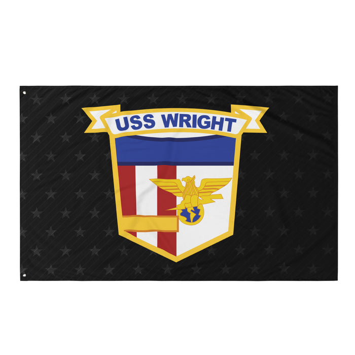 USS Wright (CVL-49) Aircraft Carrier Black Flag Tactically Acquired Default Title  