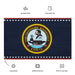 Patriotic USS Theodore Roosevelt (CVN-71) Aircraft Carrier Wall Flag Tactically Acquired   