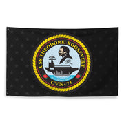 USS Theodore Roosevelt (CVN-71) Aircraft Carrier Black Flag Tactically Acquired   