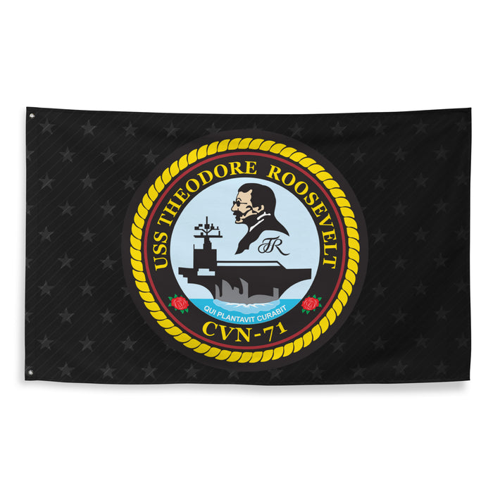 USS Theodore Roosevelt (CVN-71) Aircraft Carrier Black Flag Tactically Acquired   