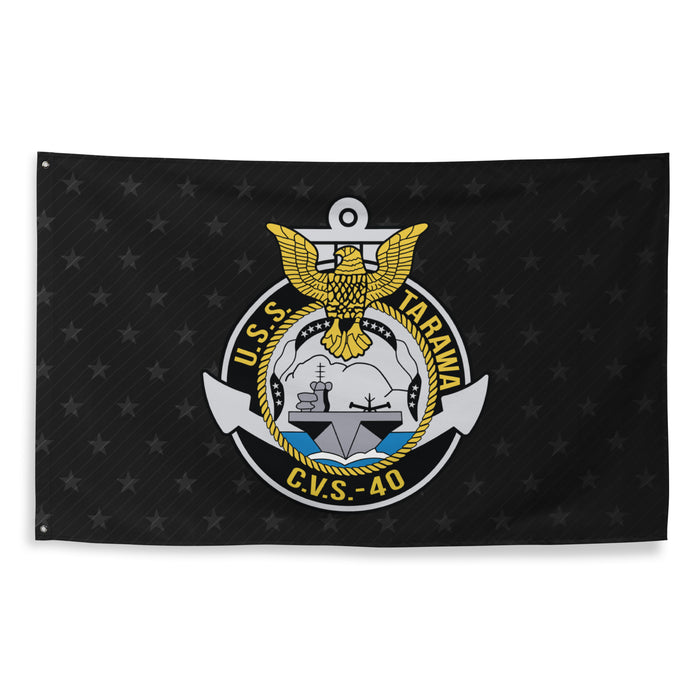 USS Tarawa (CVS-40) Aircraft Carrier Black Flag Tactically Acquired   