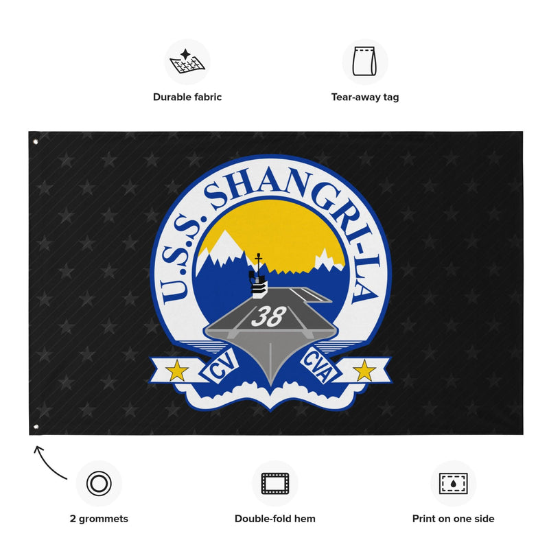 USS Shangri-La (CV-38) Aircraft Carrier Black Flag