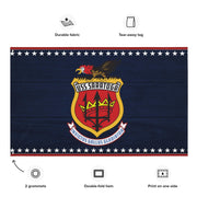 Patriotic USS Saratoga (CV-60) Aircraft Carrier Wall Flag Tactically Acquired   