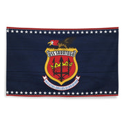 Patriotic USS Saratoga (CV-60) Aircraft Carrier Wall Flag Tactically Acquired   
