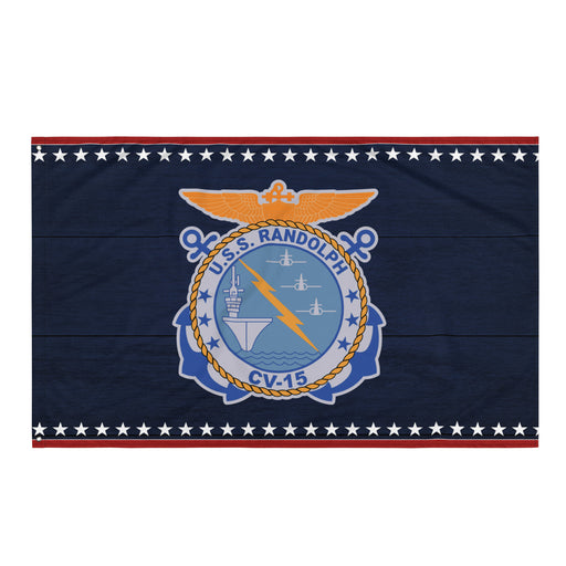 Patriotic USS Randolph (CV-15) Aircraft Carrier Flag Tactically Acquired Default Title  