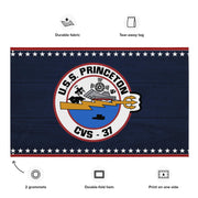 Patriotic USS Princeton (CV-37) Aircraft Carrier Flag Tactically Acquired   