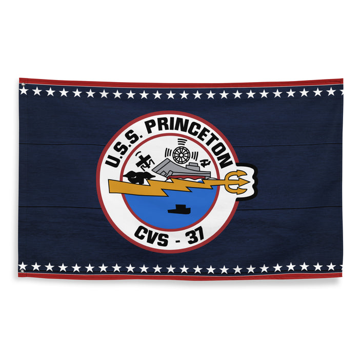 Patriotic USS Princeton (CV-37) Aircraft Carrier Flag Tactically Acquired   