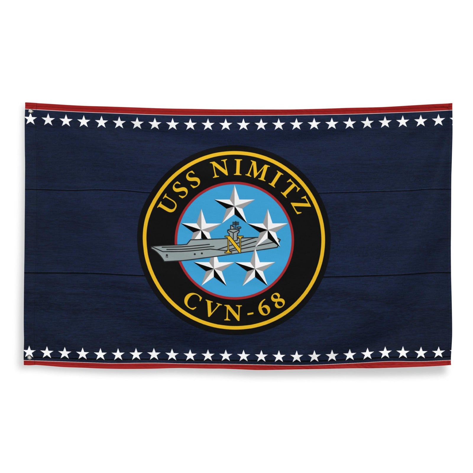 Patriotic USS Nimitz (CVN-68) Aircraft Carrier Flag Tactically Acquired   