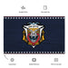 Patriotic USS Leyte (CV-32) Ship's Crest Emblem Wall Flag Tactically Acquired   