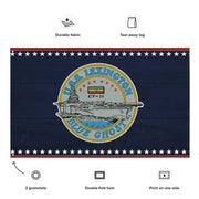 Patriotic USS Lexington (CV-16) Ship's Crest Emblem Wall Flag Tactically Acquired   