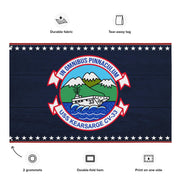 Patriotic USS Kearsarge (CV-33) Ship's Crest Emblem Wall Flag Tactically Acquired   