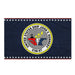 Patriotic USS John F. Kennedy (CVA-67) Ship's Crest Emblem Wall Flag Tactically Acquired Default Title  