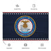 Patriotic USS John C. Stennis (CVN-74) Ship's Crest Emblem Wall Flag Tactically Acquired   