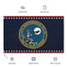 Patriotic USS Independence (CVL-22) Ship's Crest Emblem Wall Flag Tactically Acquired   