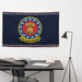 Patriotic USS Independence (CV-62) Ship's Crest Emblem Wall Flag Tactically Acquired   