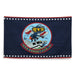 Patriotic USS Hornet (CVA-12) Ship's Crest Emblem Wall Flag Tactically Acquired   